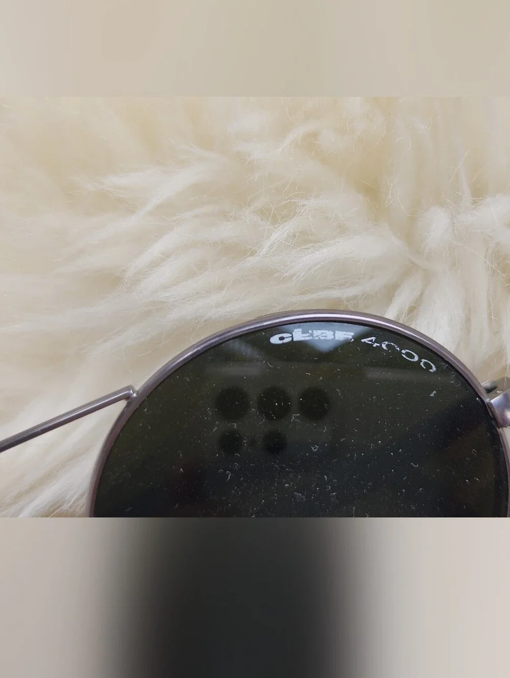 Cebe Round Black Lens Sunglasses